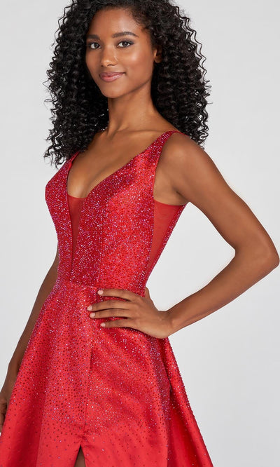 Ellie Wilde EW122021 - Beaded V-Neck Prom Gown Special Occasion Dress
