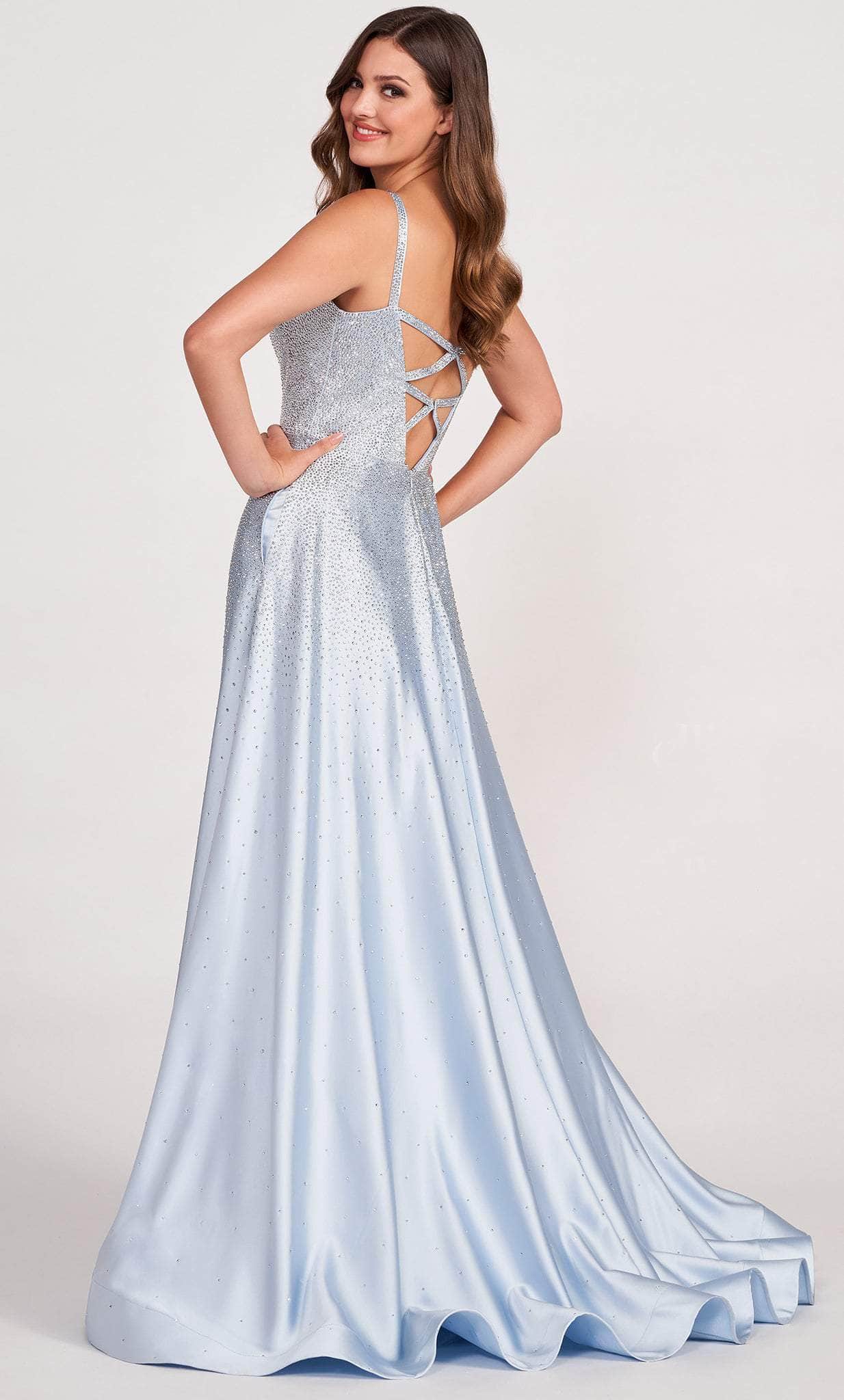 Ellie Wilde EW34044 - Beaded Sweetheart Satin Evening Gown Prom Dresses