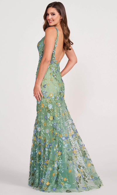 Ellie Wilde EW34047 - Floral Embroidered Evening Dress Eve