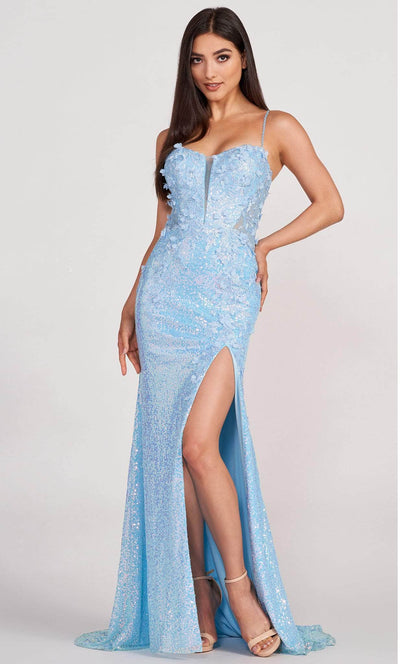 Ellie Wilde EW34071 - Sequined Sheath Evening Dress Evening Dresses