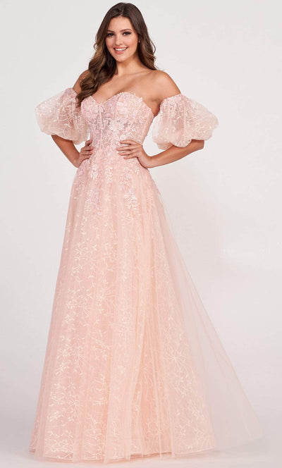 Ellie Wilde EW34073 - Laced Sweetheart Evening Dress Evening Dresses 00 / Blush