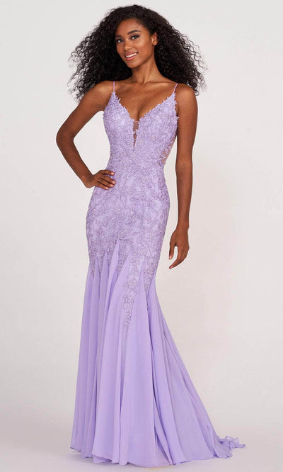 Ellie Wilde EW34093 - Lace Applique Trumpet Prom Dress Prom Dresses