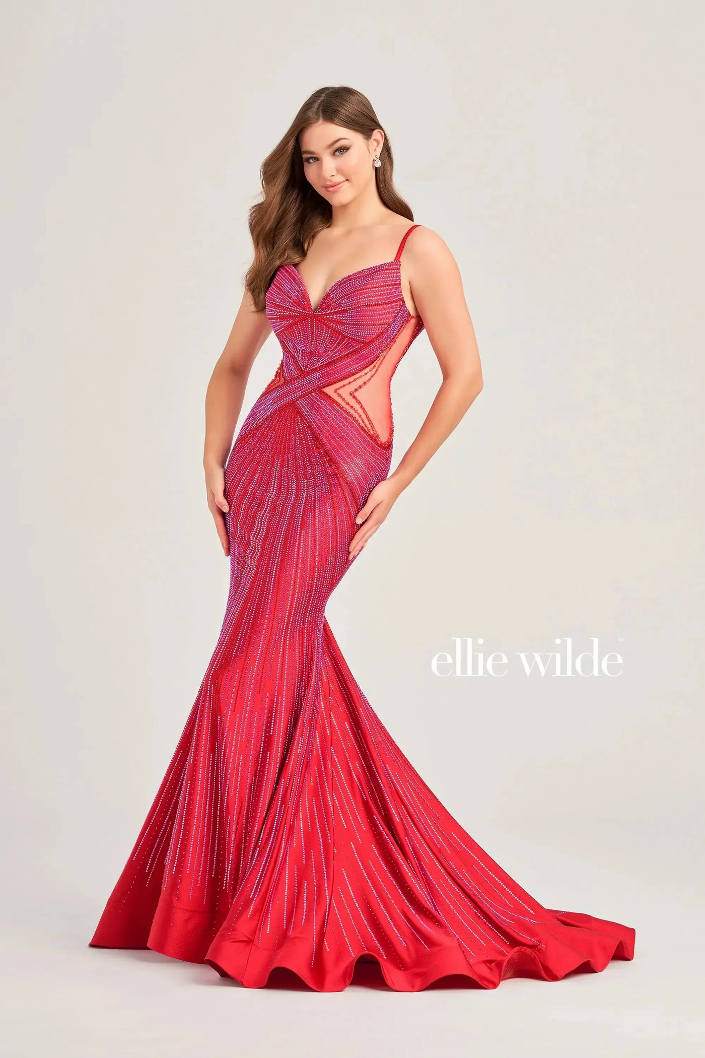 Ellie Wilde EW35001 - Bead Sweetheart Evening Dress