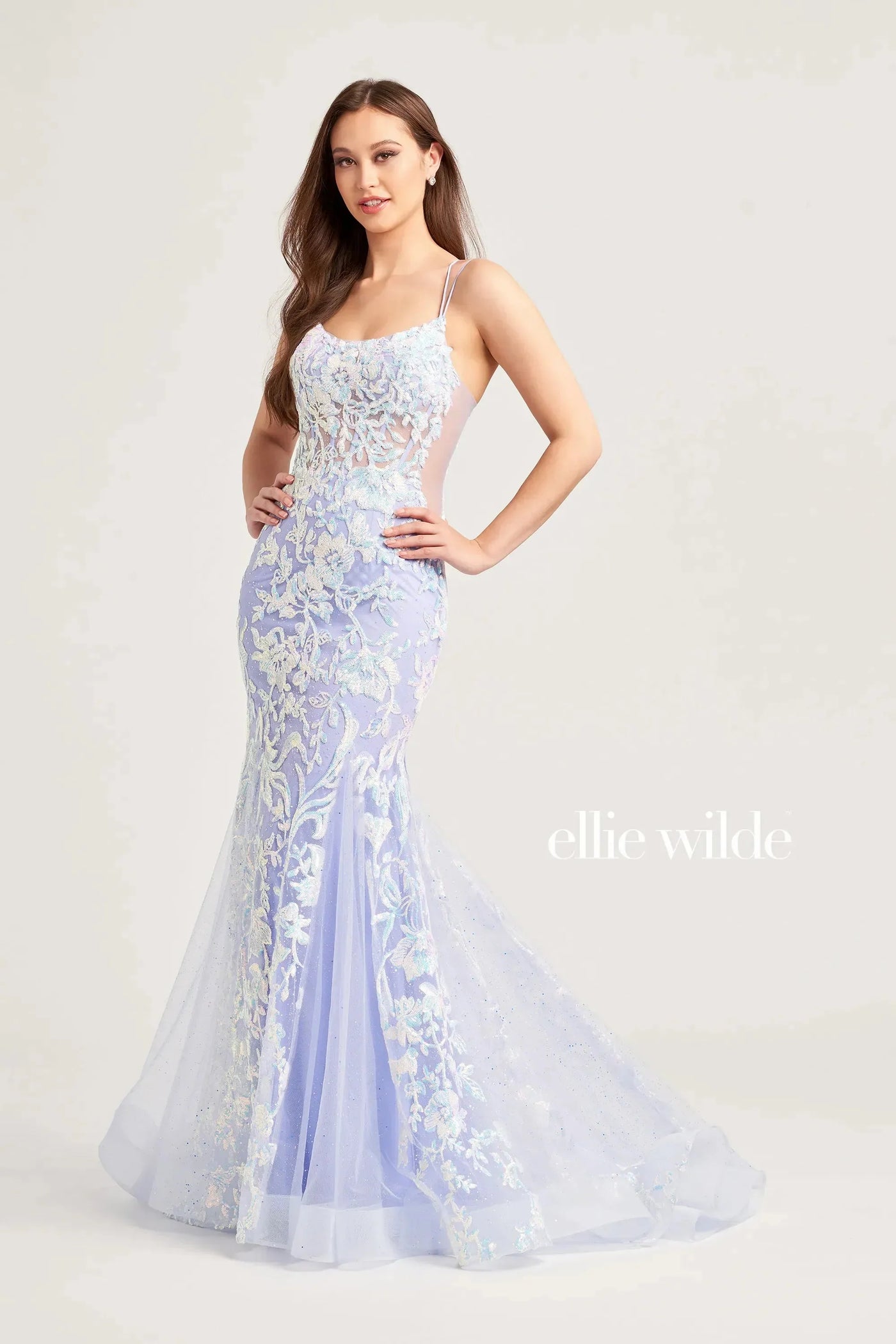 Ellie Wilde EW35008 - Sequin Scoop Evening Dress