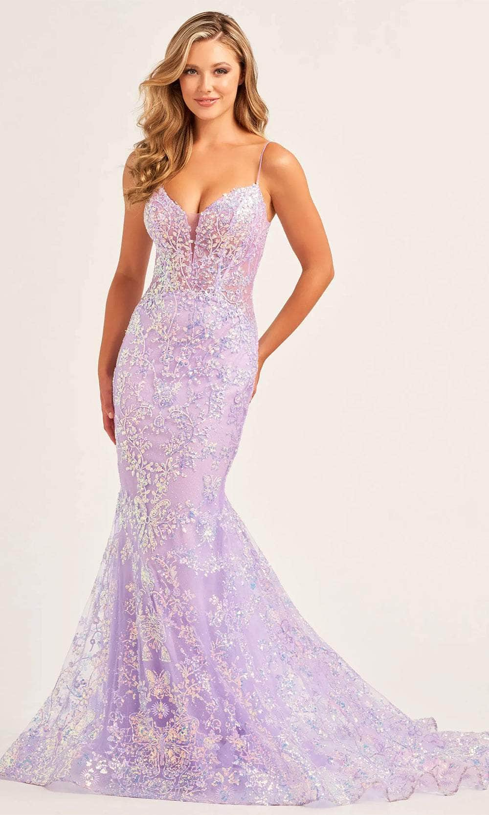 Ellie Wilde EW35013 - Sequin Trumpet Evening Dress Evening Dresses