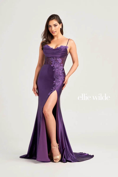 Ellie Wilde EW35028 - Sweetheart Pleated Evening Dress