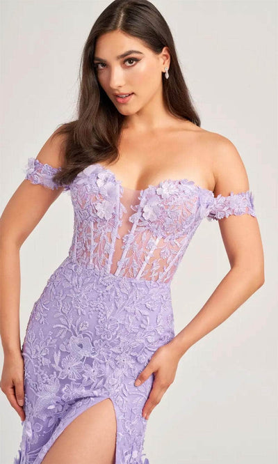 Ellie Wilde EW35054 - Off-Shoulder Trumpet Evening Dress Prom Dresses
