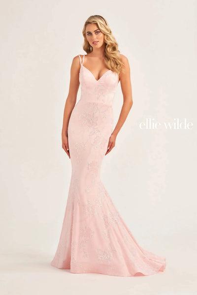 Ellie Wilde EW35083 - Sequin Fitted Evening Dress