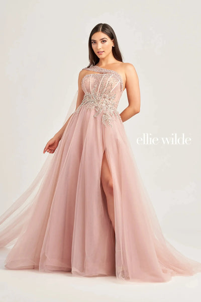Ellie Wilde EW35090 - Asymmetrical A-Line Prom Dress