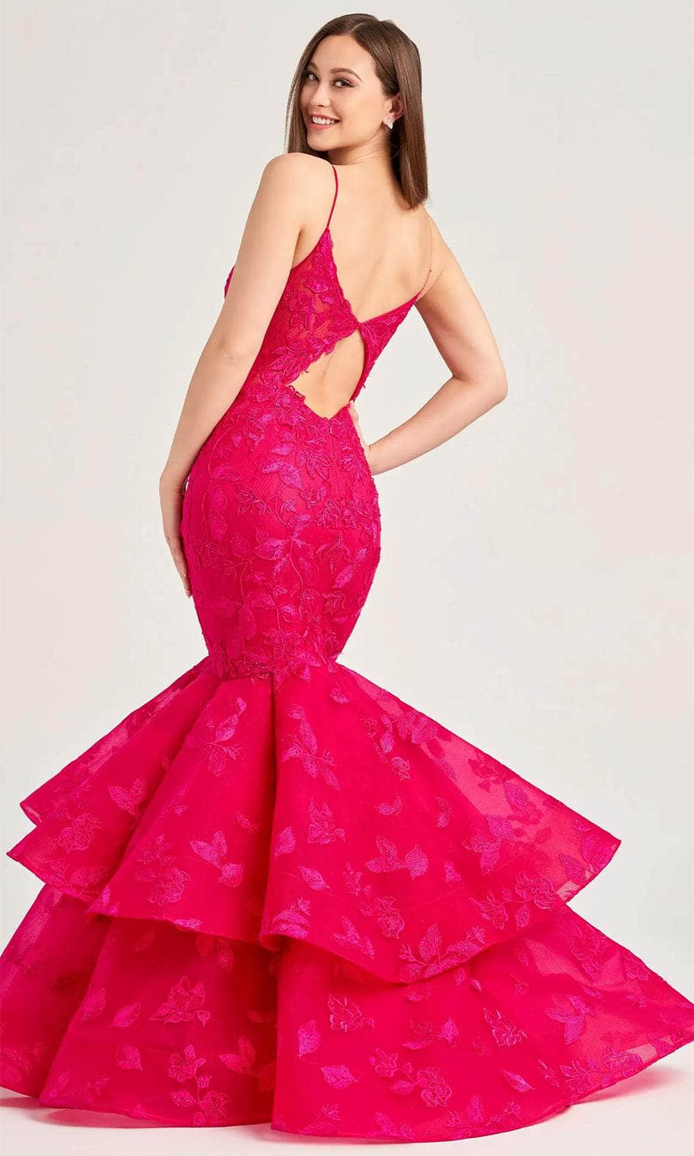 Ellie Wilde EW35092 - V-Neck Mermaid Evening Dress Prom Dresses