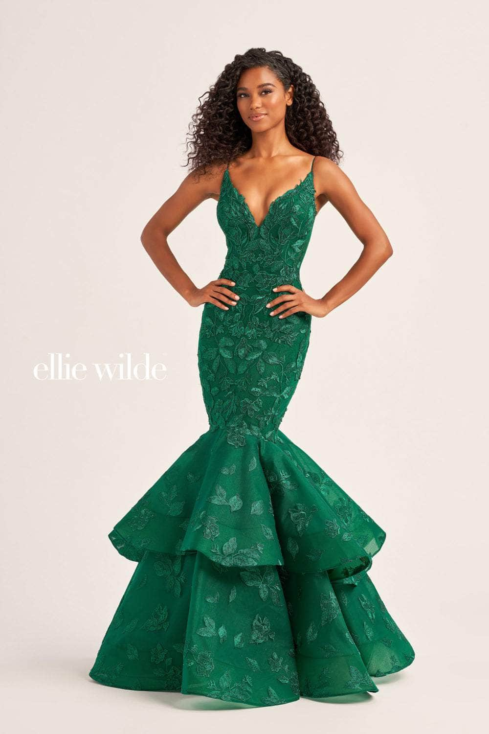 Ellie Wilde EW35092 - Embroidered Mermaid Evening Dress