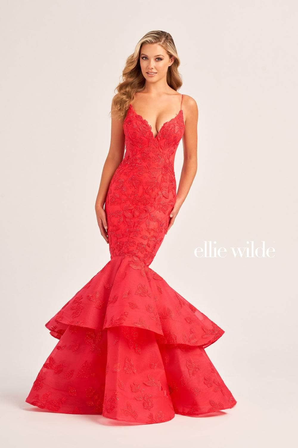 Ellie Wilde EW35092 - Embroidered Mermaid Evening Dress