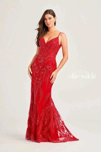 Ellie Wilde EW35095 - Sleeveless-Neck Gown