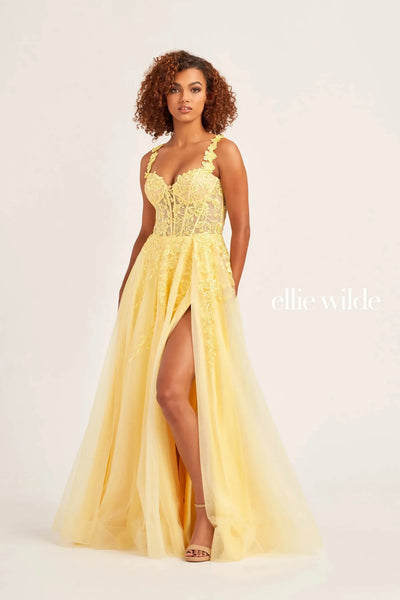 Ellie Wilde EW35101 - Off-Shoulder A-Line Evening Dress