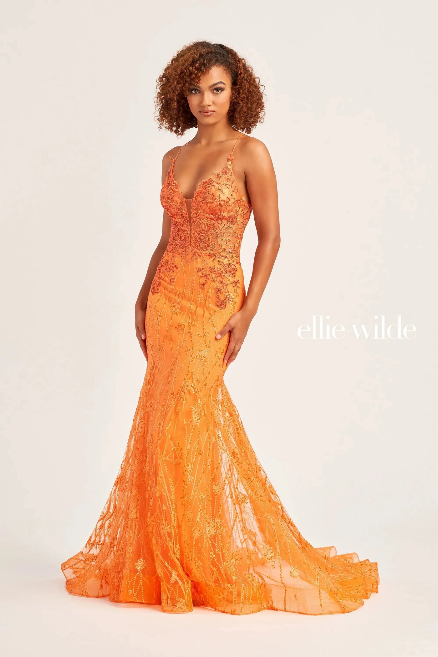Ellie Wilde EW35104 - Mermaid Embellished Evening Dress