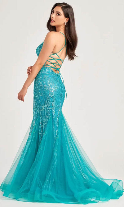 Ellie Wilde EW35236 - Cracked Ice Embellished Mermaid Prom Gown Prom Dresses