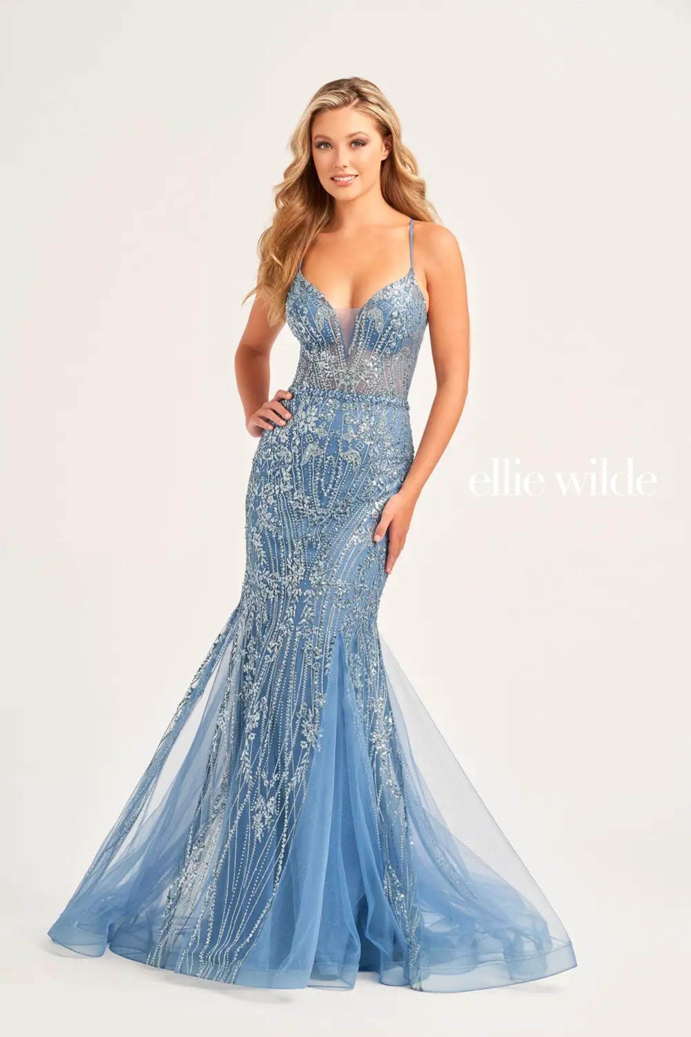 Ellie Wilde EW35236 - Sleeveless Mermaid Gown