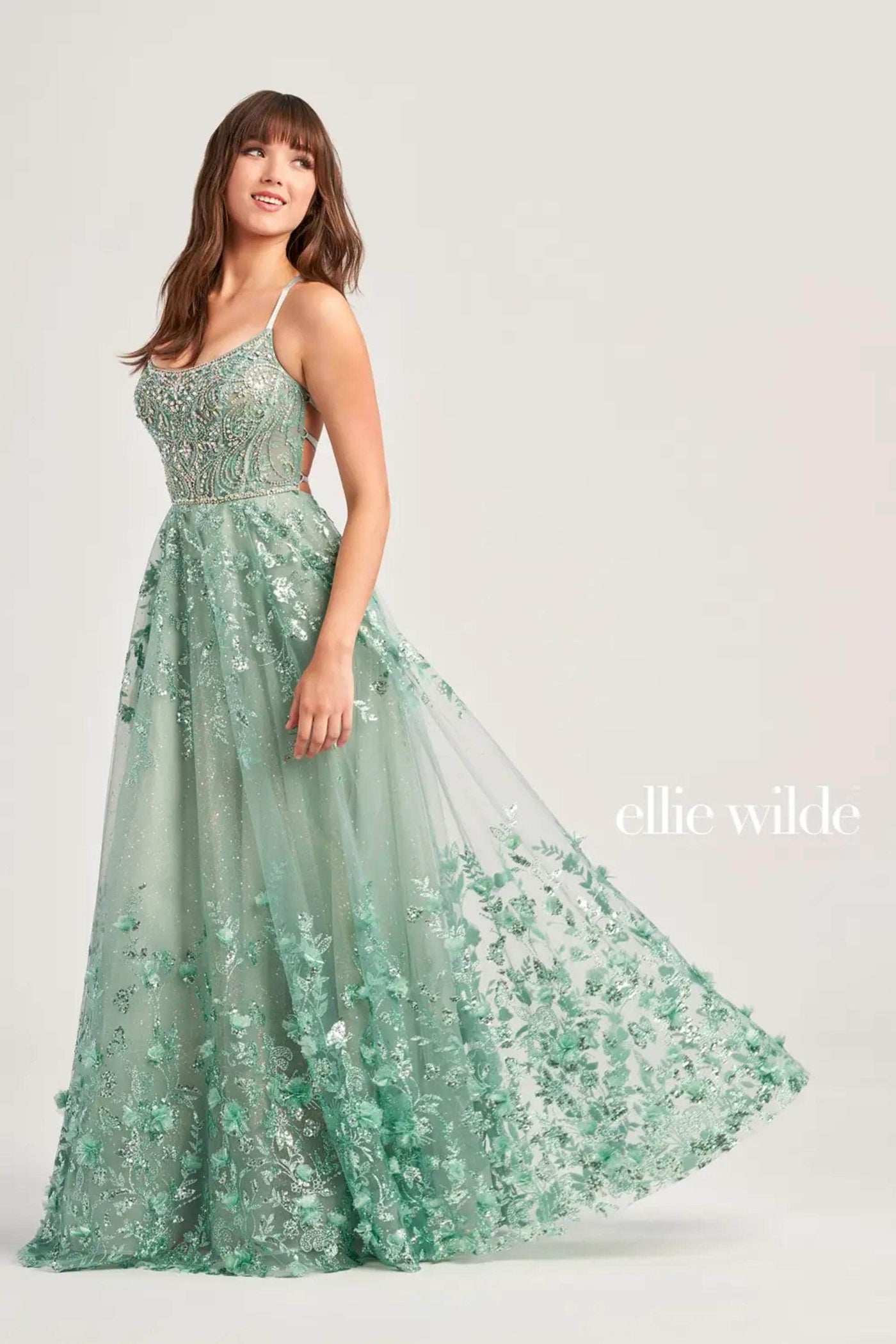 Ellie Wilde EW35240 - Embellished Scoop Neck Gown