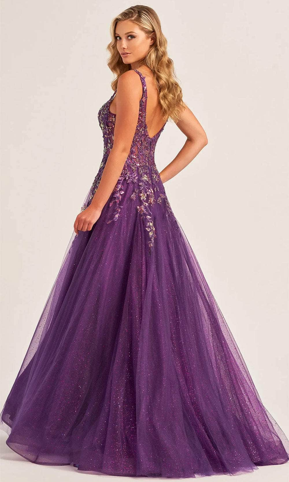 Ellie Wilde EW35242 - Embroidered Sleeveless A-Line Prom Gown Prom Dresses