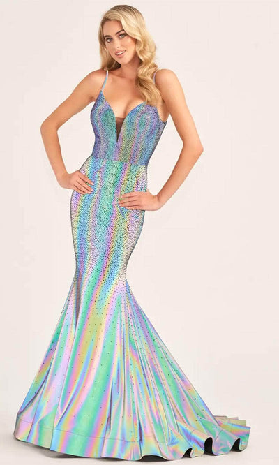 Ellie Wilde EW35701 - Stone Embellished Trumpet Prom Gown Prom Dresses