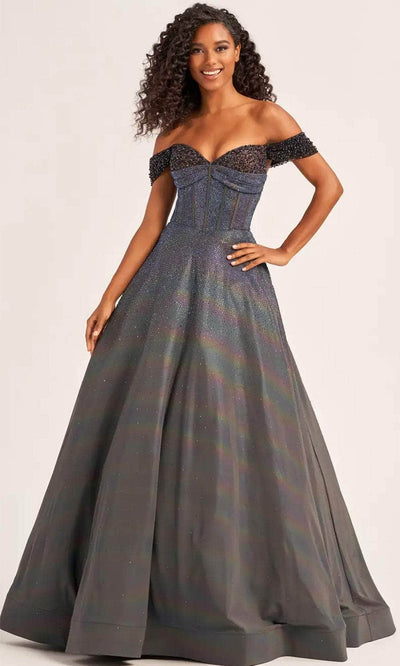 Ellie Wilde EW35703 - Stone Accented Off-Shoulder Ballgown Ball Gowns