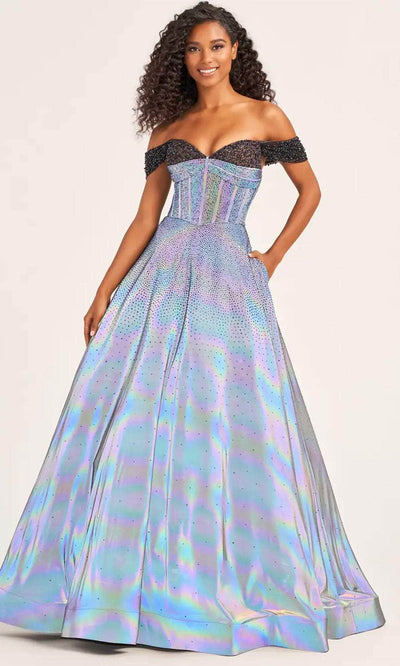 Ellie Wilde EW35703 - Stone Accented Off-Shoulder Ballgown Ball Gowns