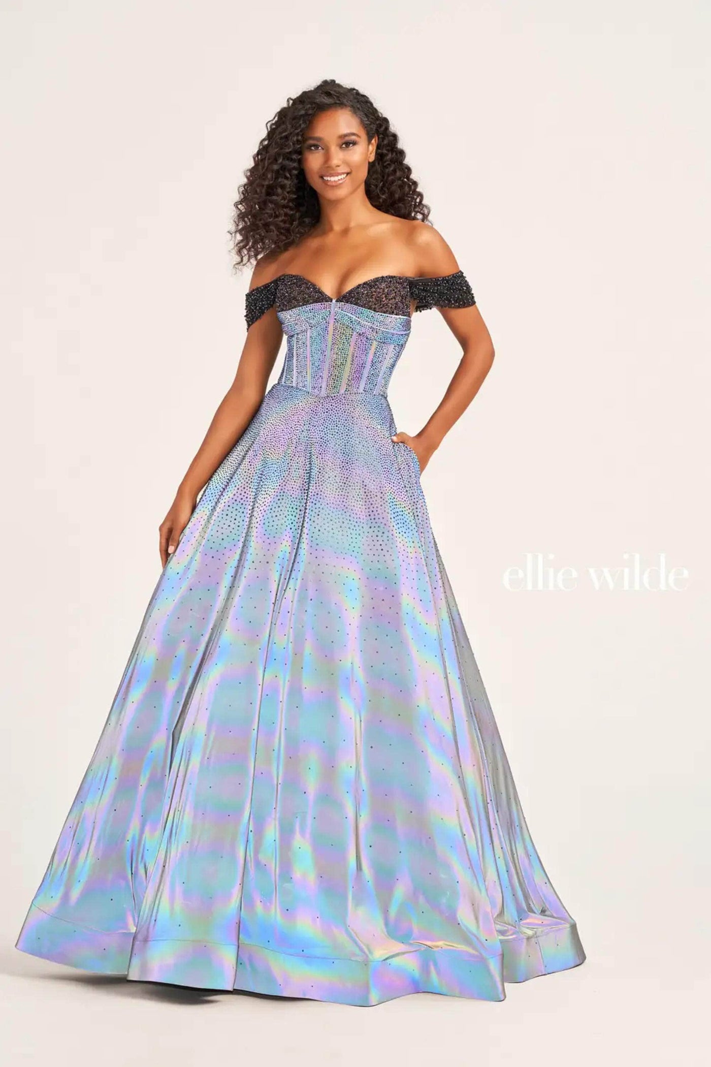 Ellie Wilde EW35703 - Off-Shoulder Corset Ballgown