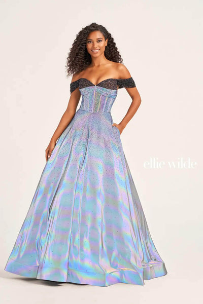 Ellie Wilde EW35703 - Off-Shoulder Corset Ballgown