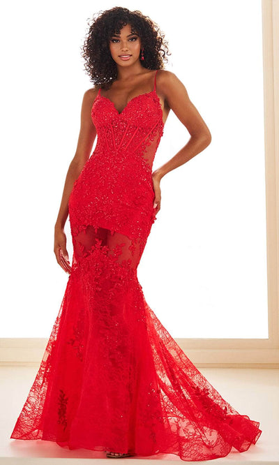 Ellie Wilde EW36050 - Beaded Lace Mermaid Prom Gown