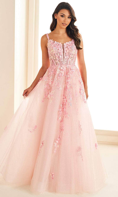 Ellie Wilde EW36213 - Corset Embellished Prom Gown Prom Dresses / 00  Blush