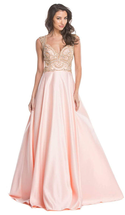 Embellished Sweetheart Neckline Ballgown Dress XXS / Babypink