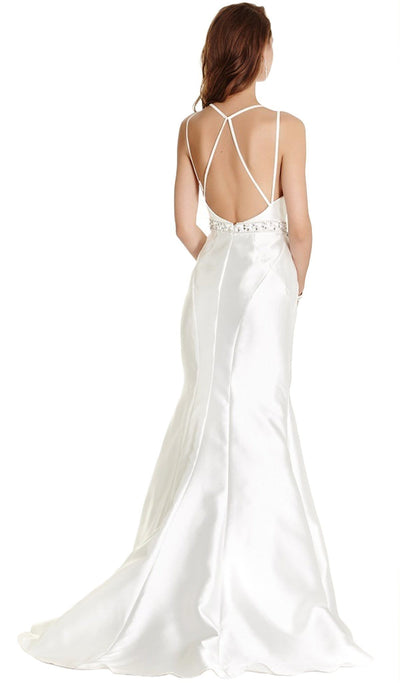 Embellished V-neck Mermaid Evening Dress Evening Dresses