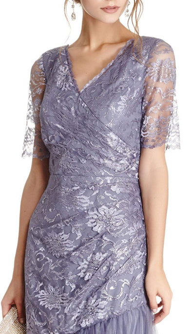 Embellished V-neck Trumpet Evening Dress Mother of the Bride Dresses