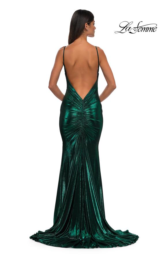 La Femme 32932 - Sleeveless Metallic Prom Gown