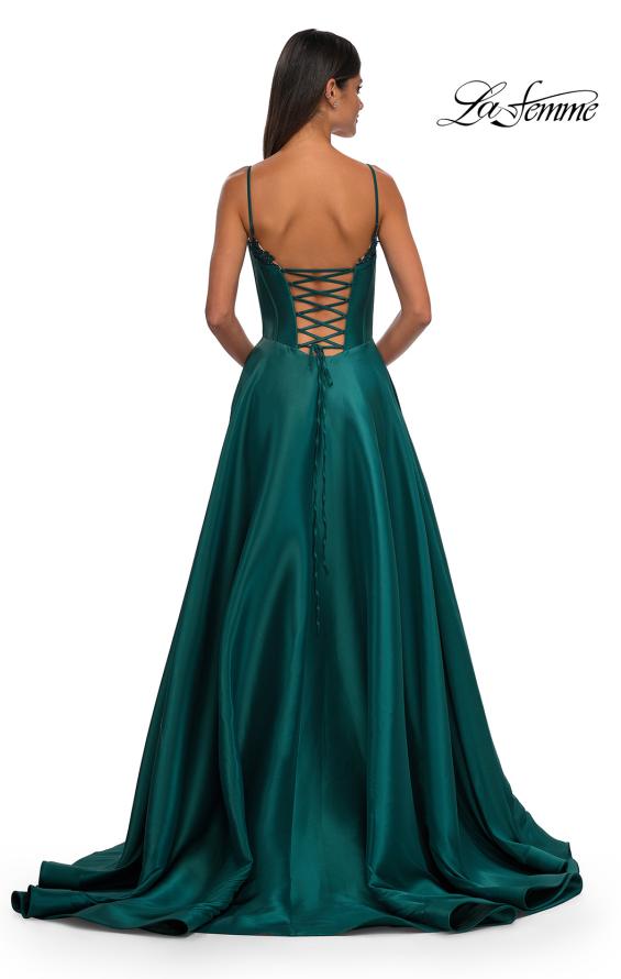La Femme 32878 - Stunning Mikado Prom Gown