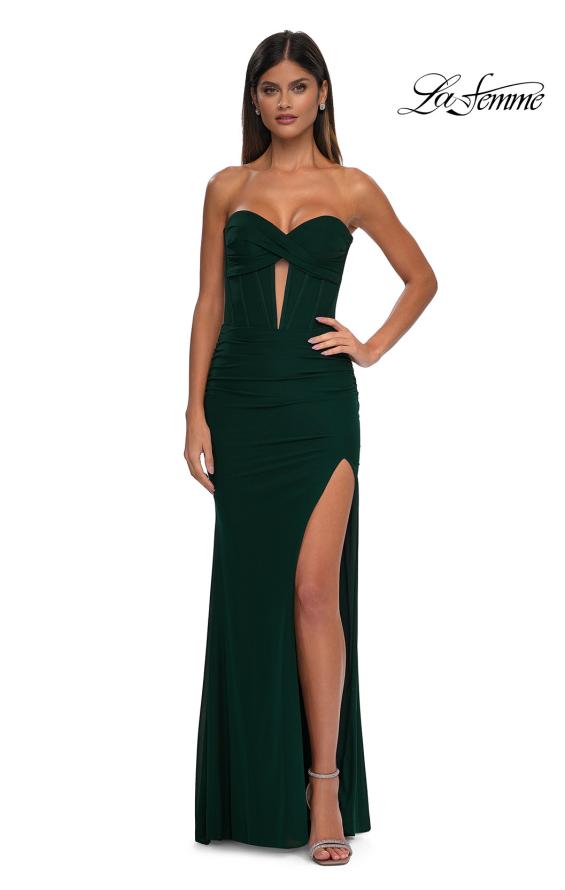 La Femme 32734 - Keyhole Sweetheart Neck Prom Dress