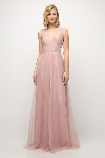 Ladivine ET320 - Layered Tulle A-Line Dress