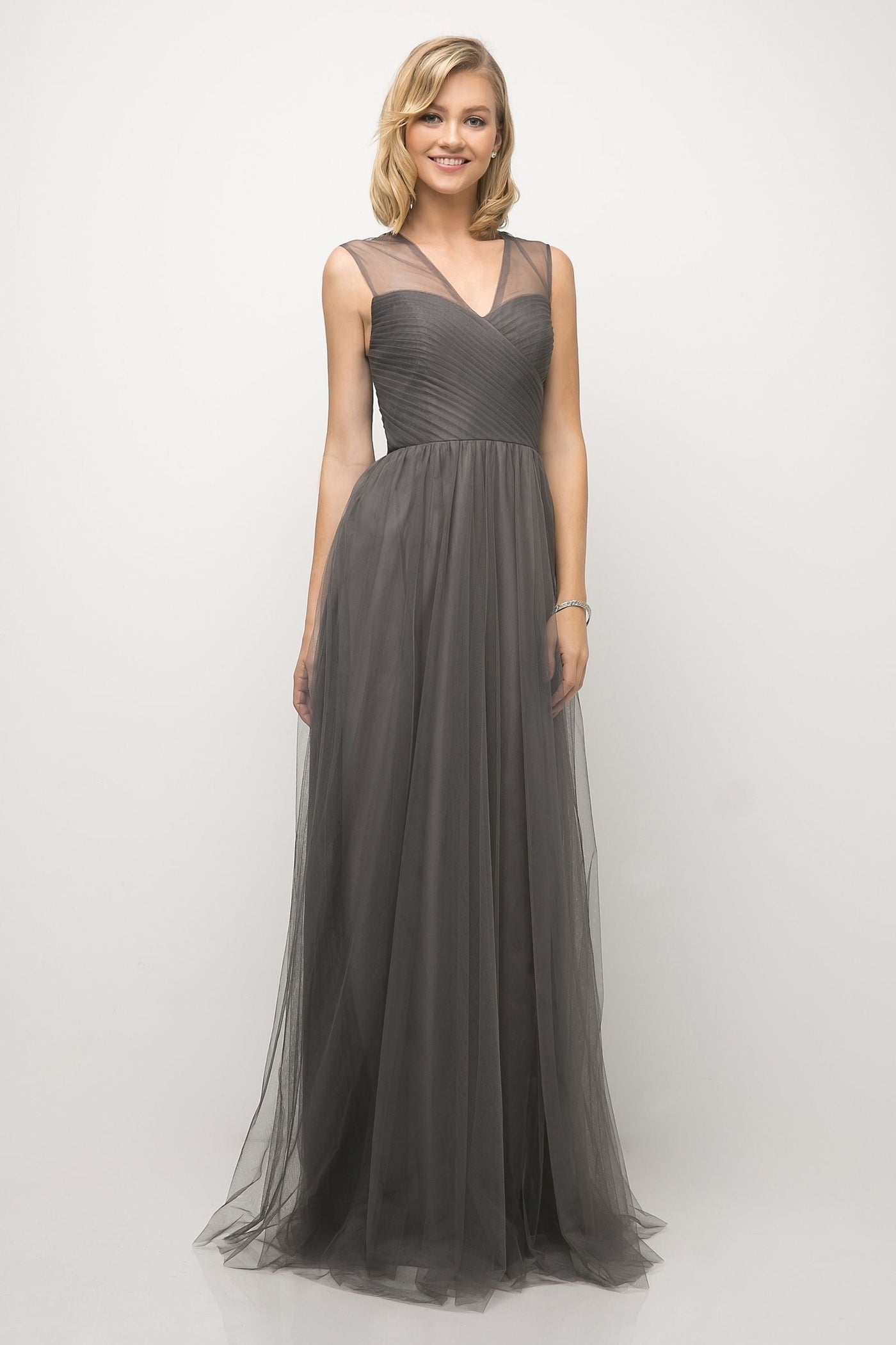 Ladivine ET320 - Layered Tulle A-Line Dress