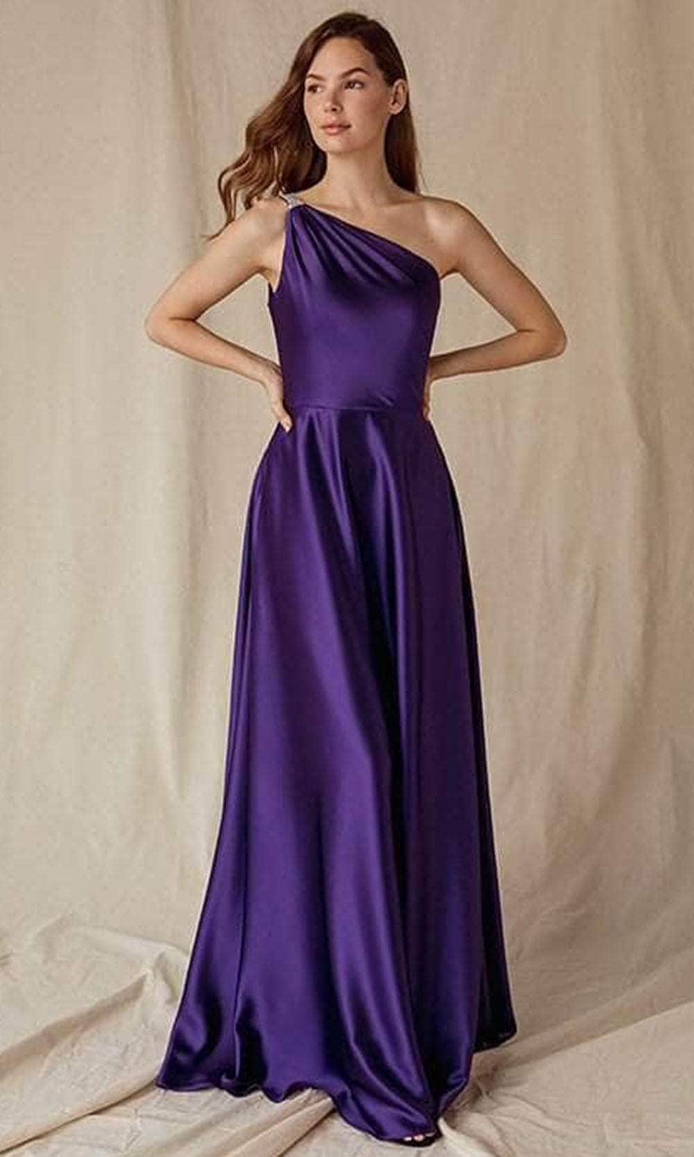 Eureka Fashion 9025 - Asymmetrical Evening Gown Special Occasion Dress