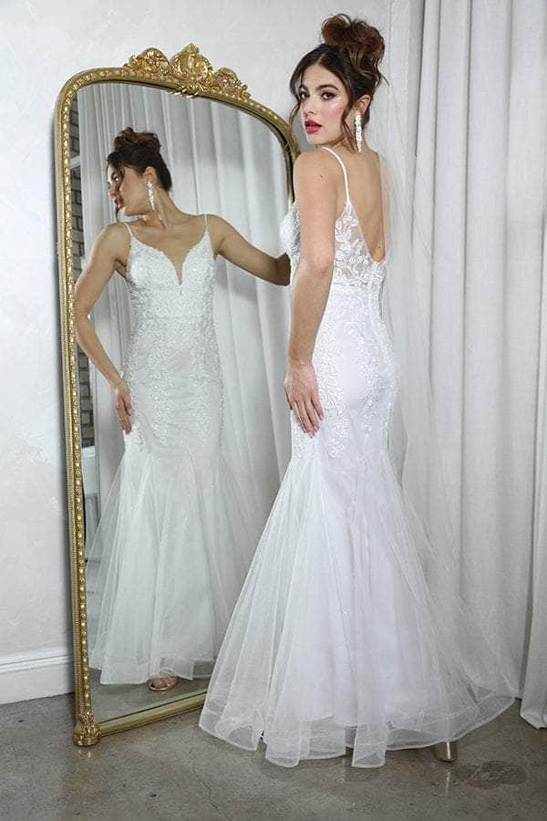 Eureka Fashion 9998 - Floral Beaded Evening Gown Prom Dress