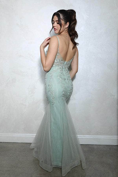 Eureka Fashion 9998 - Floral Beaded Evening Gown Prom Dress