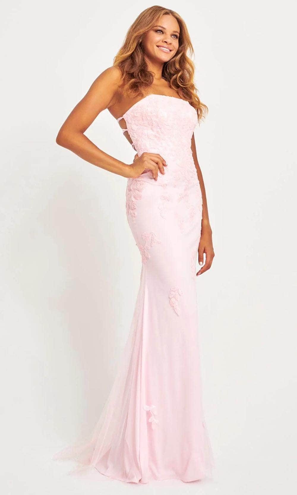 Faviana 11004 - Strapless Applique Prom Gown Prom Dresses