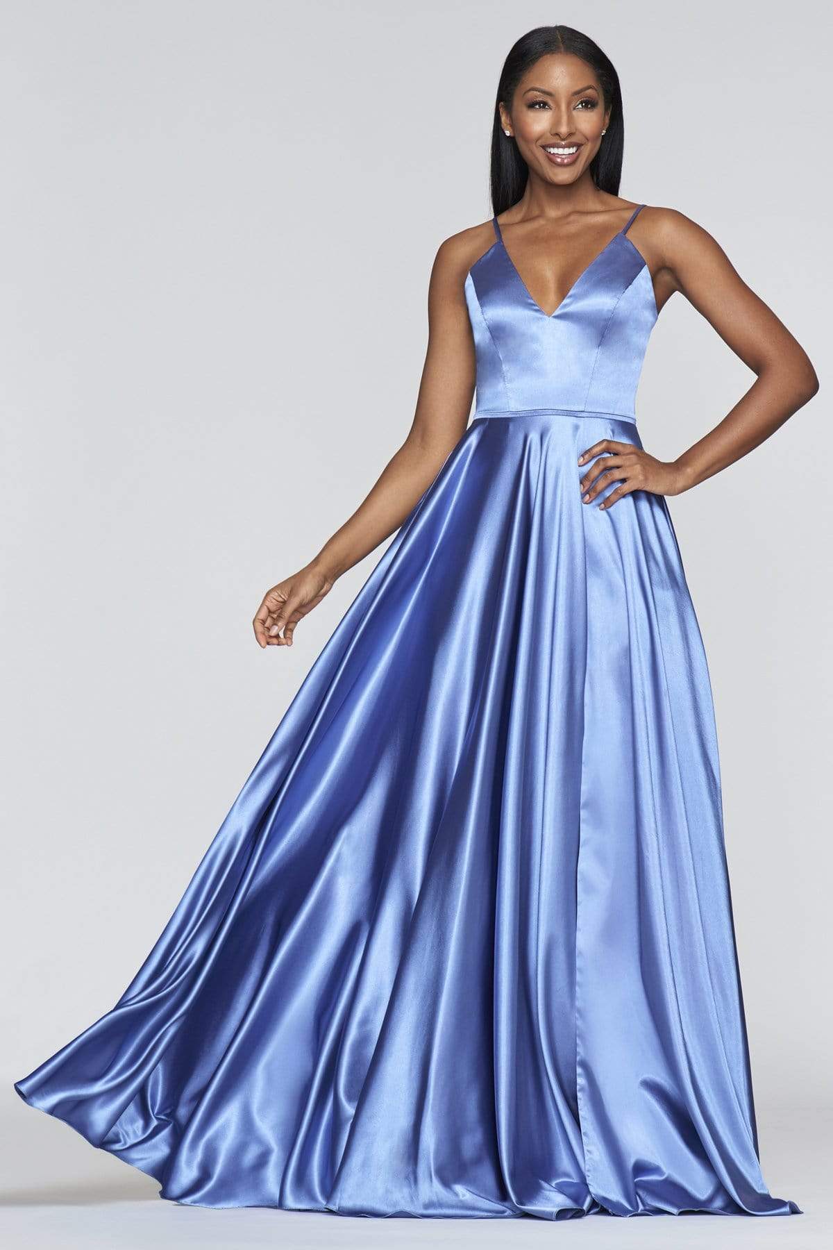 Faviana S10209 - Long Faviana_S10209 A-Line Dress - Charmeuse Fabric, Sleeveless, Plunging Neckline, Strappy Back, Side Pockets, Lace Up And Back Zipper Closure ADASA Faviana S10209 - Long Faviana_S10209 A-Line Dress - Charmeuse Fabric, Sleeveless, Plunging Neckline, Strappy Back, Side Pockets, Lace Up And Back Zipper Closure ADASA
