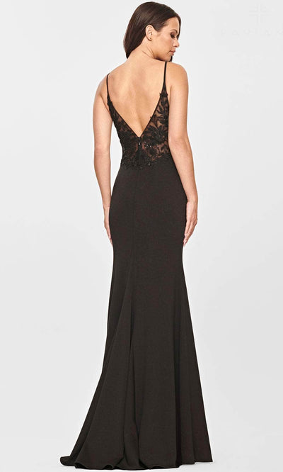 Faviana S10834 - Beaded V-Neck Evening Dress Evening Dresses