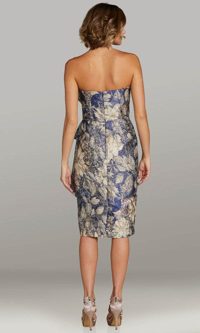 Feriani Couture 18409 - Strapless Floral Print Cocktail Dress Evening Dresses