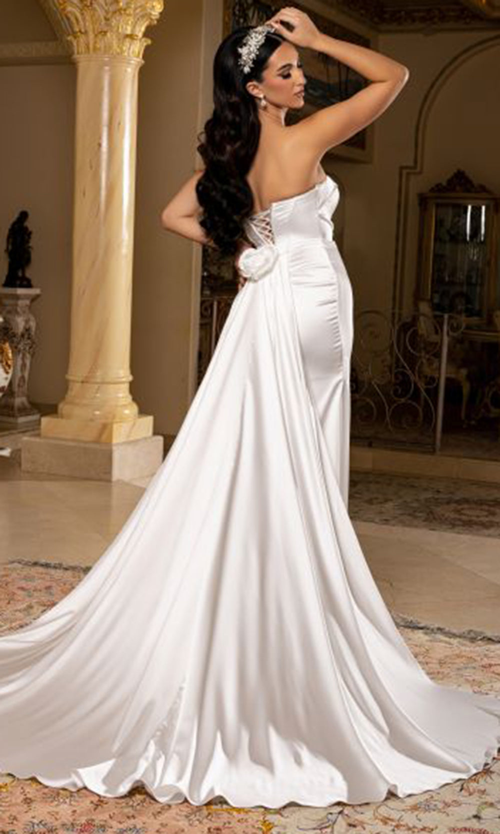 May Queen Bridal RQ8239 - High Slit Sweetheart Long Gown