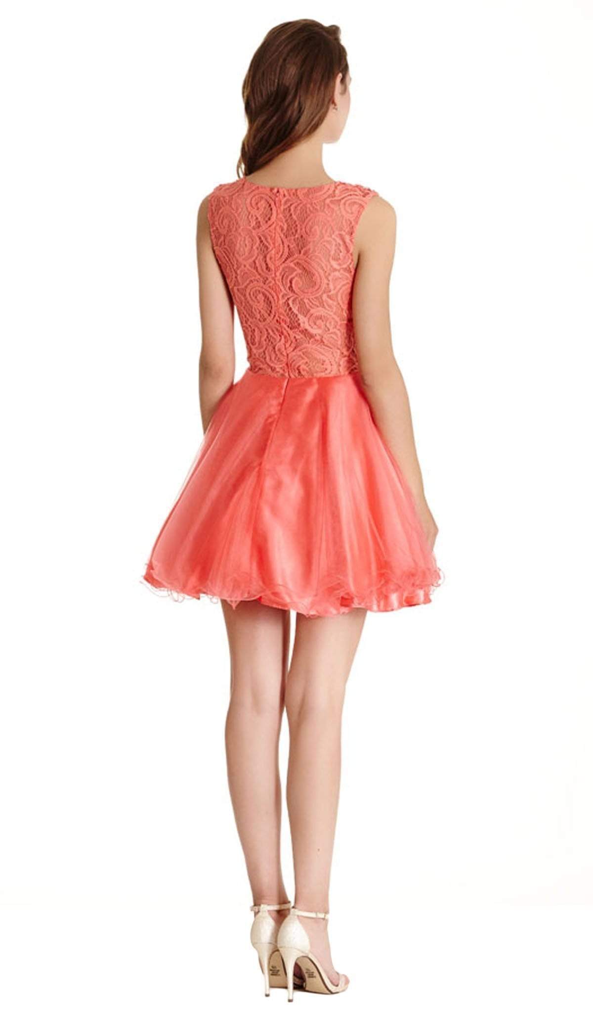 Floral Lace A-line Homecoming Dress Dress