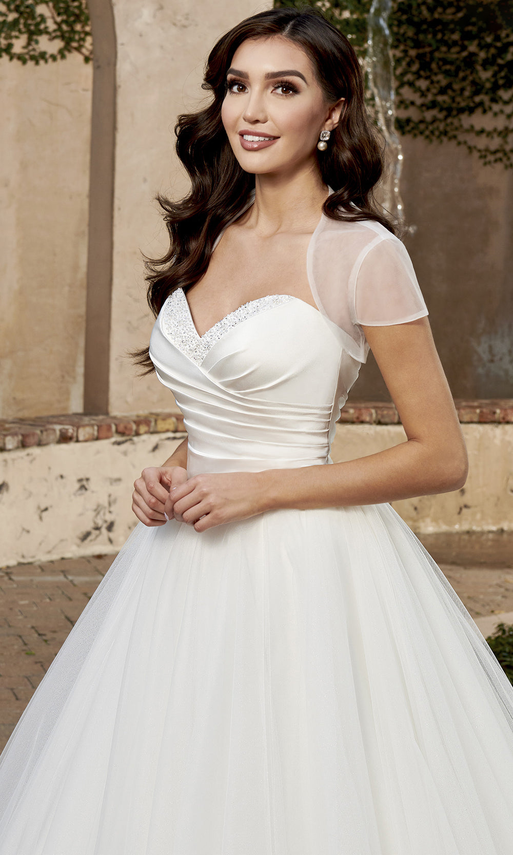 Rachel Allan MB3130 - Beaded Bust Glitter Tulle Bridal Gown Wedding Dresses
