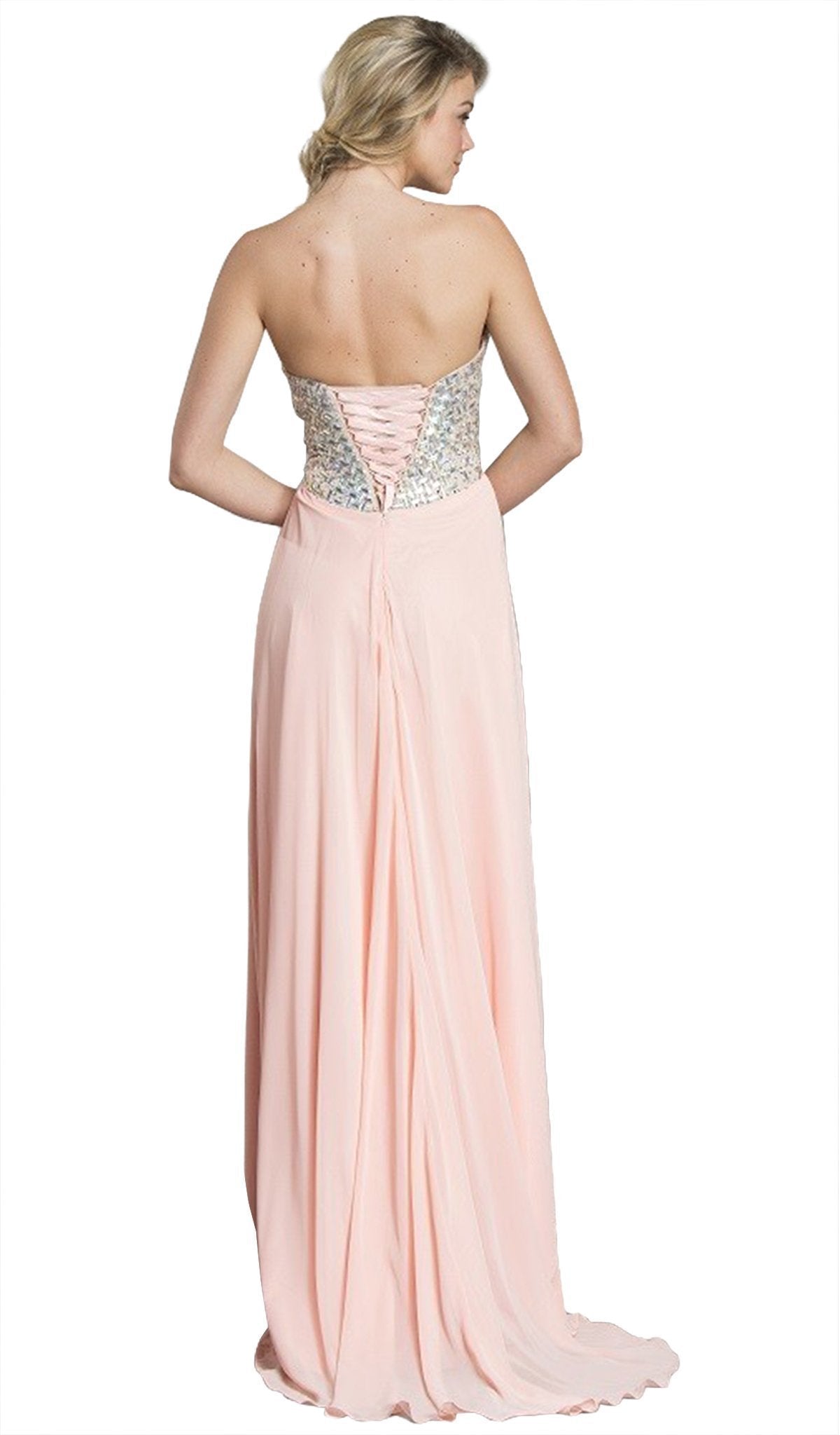 Fully Beaded Bodice A-Line Prom Dress Dress