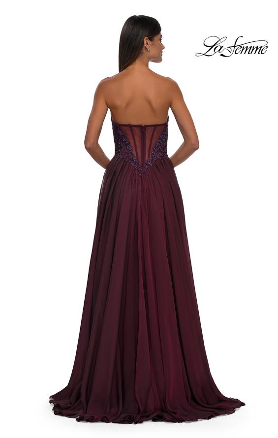La Femme 32804 - Sweetheart Chiffon A-Line Prom Gown